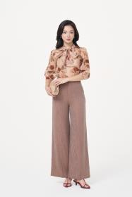Áo hoa cổ nơ SM02082